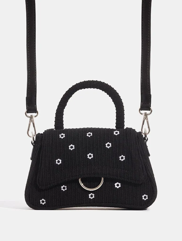 Harper Black Cord Mini Tote Bag
