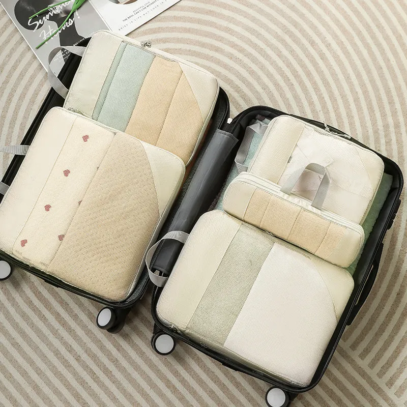 Iconix Premium 5 Piece Travel Organizers with Breathable Mesh
