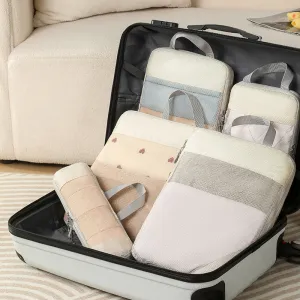 Iconix Premium 5 Piece Travel Organizers with Breathable Mesh