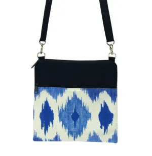 Ikat | Navy Nylon | RTS Mini Square Crossbody Bag
