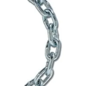 Koch A01210 Proof Coil Chain, 1/4 in, 10 ft L, 30 Grade, Carbon Steel, Electro-Galvanized :EA: QUANTITY: 1