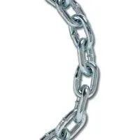 Koch A01210 Proof Coil Chain, 1/4 in, 10 ft L, 30 Grade, Carbon Steel, Electro-Galvanized :EA: QUANTITY: 1