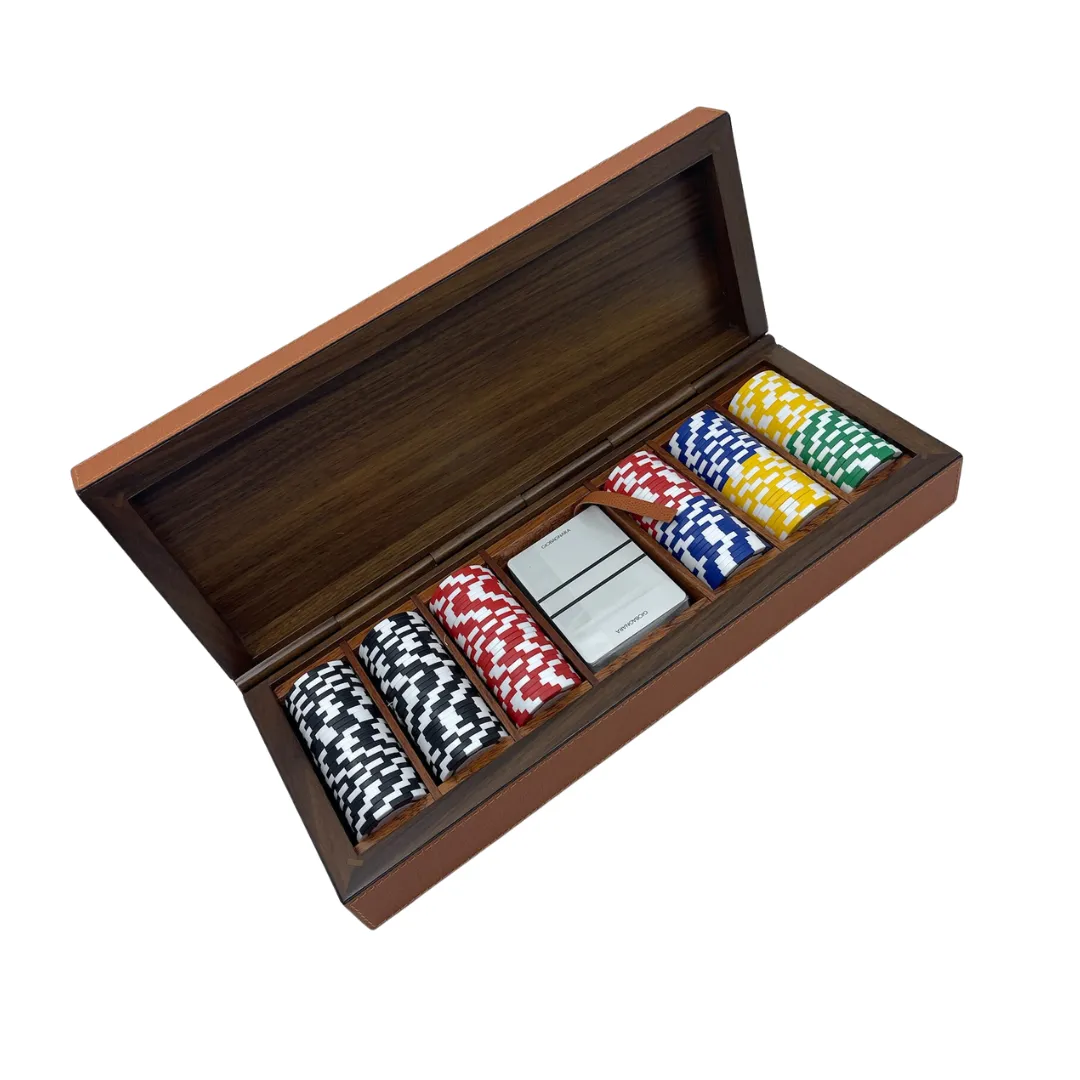Leather Poker Set