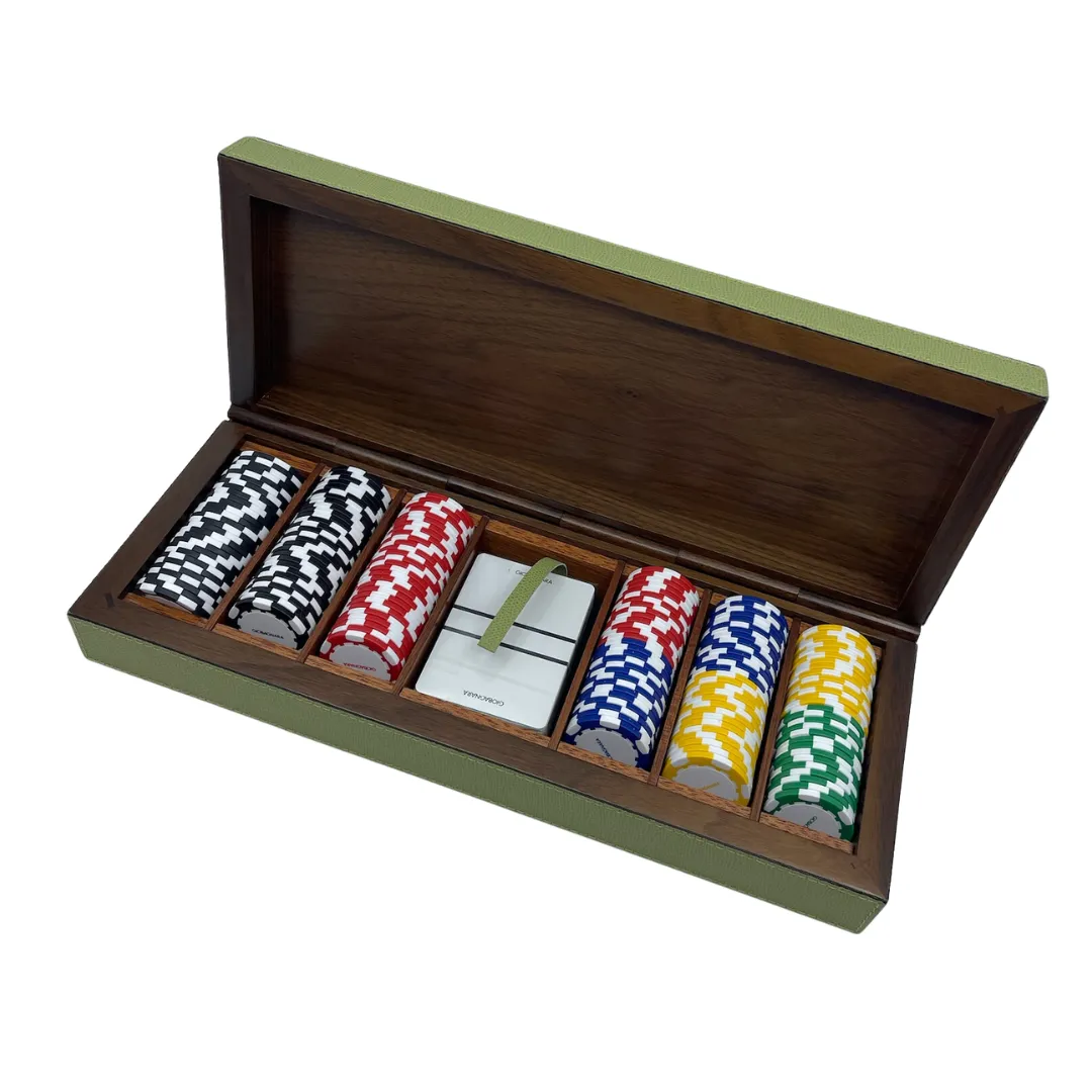 Leather Poker Set