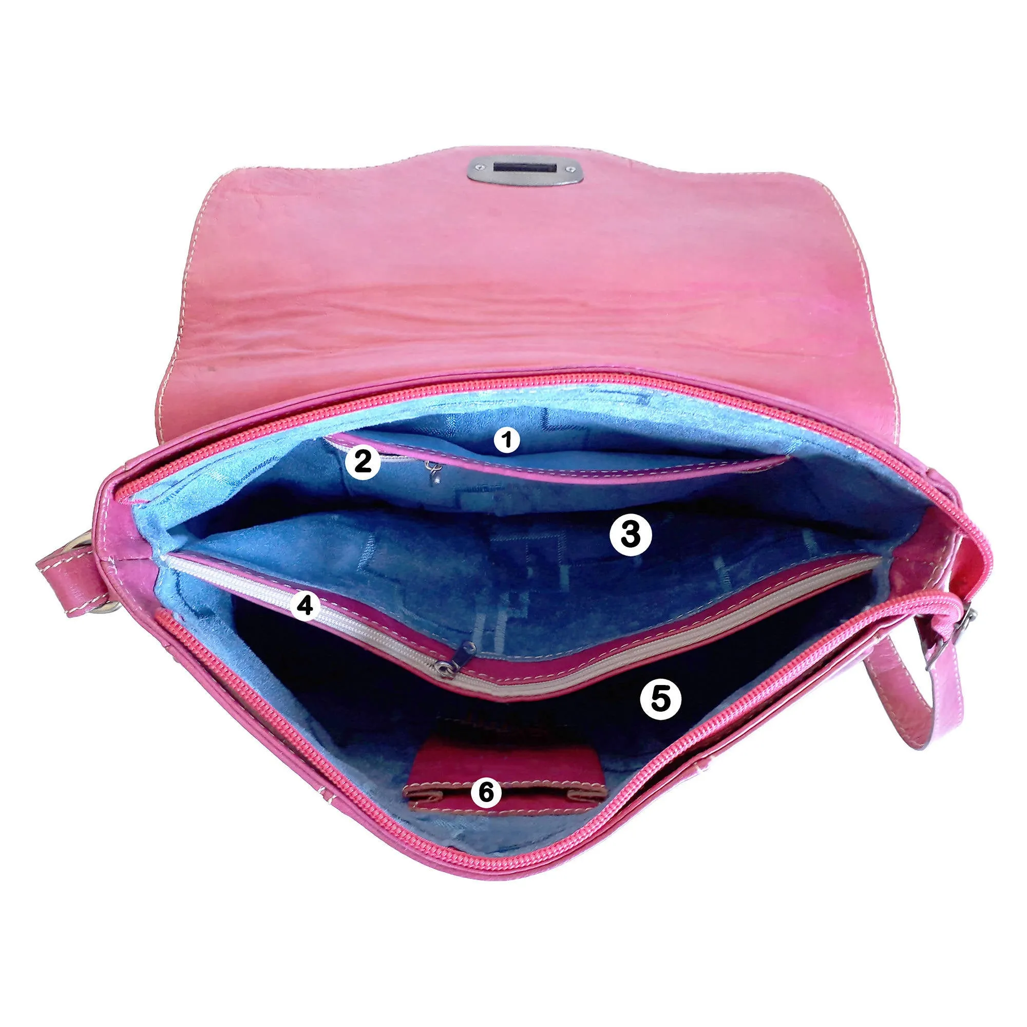 Leather Women's Pink Handbag