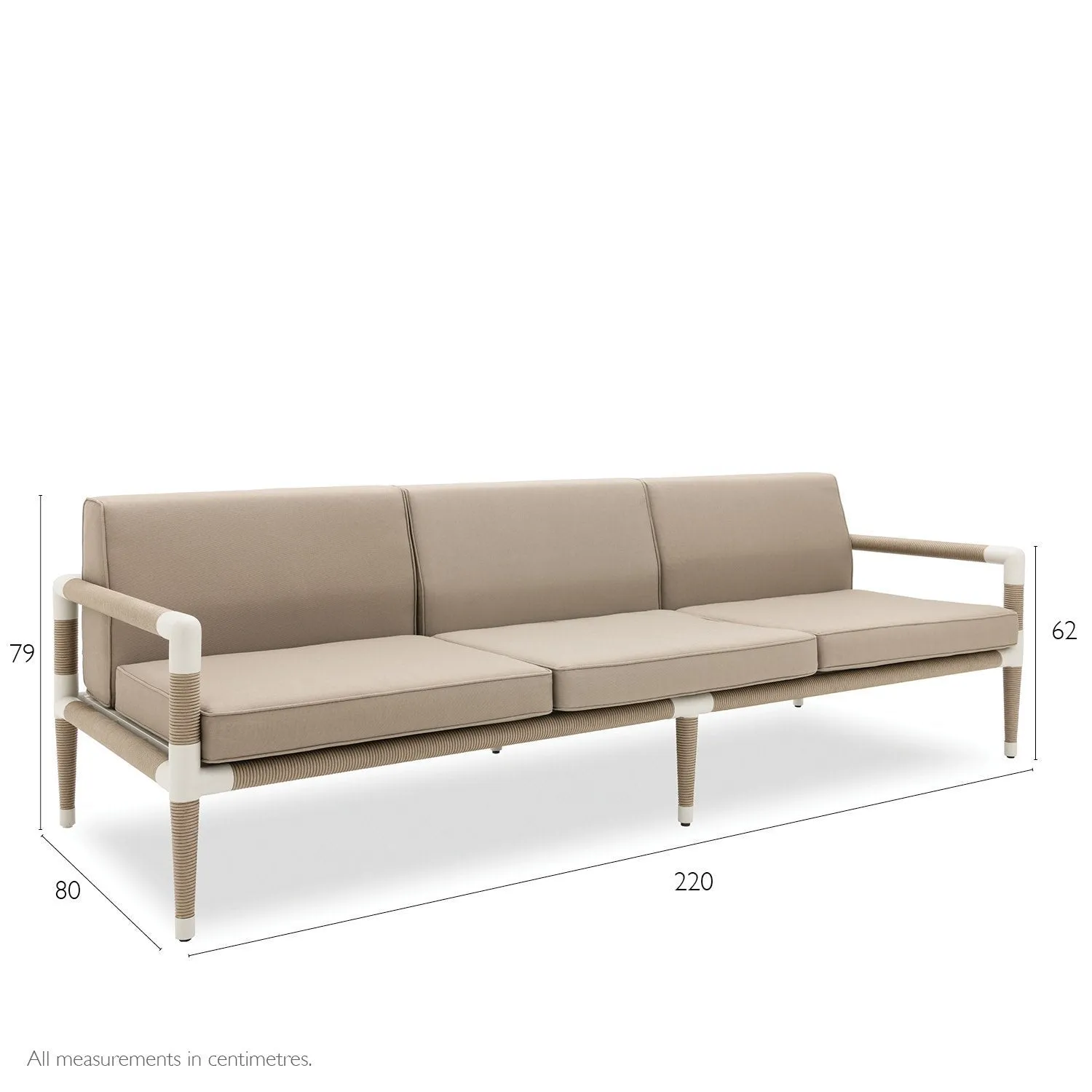 Marina Teak 3 Seat Sofa