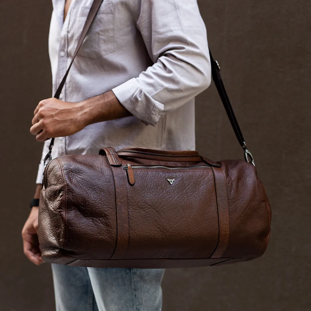 Military Style Duffel, Brown