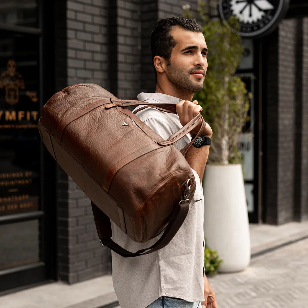 Military Style Duffel, Brown
