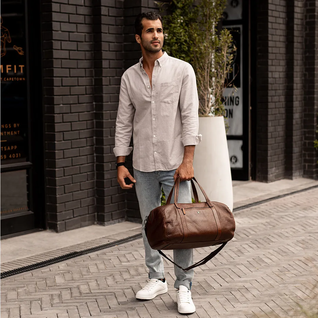 Military Style Duffel, Brown