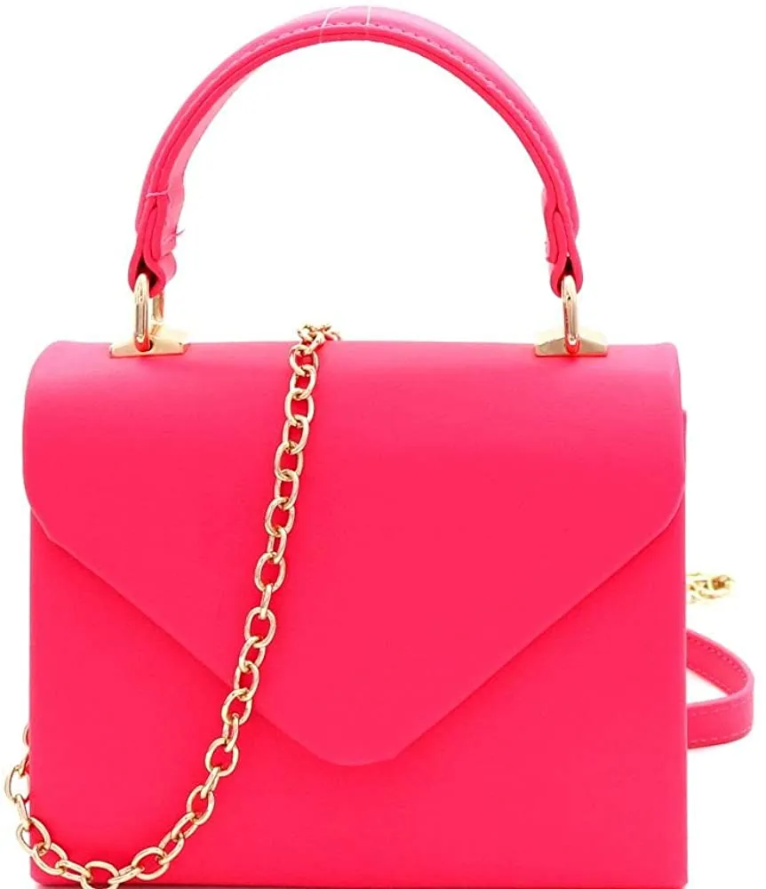 Mini Retro Black Box Flap leather Satchel Crossbody Handbag