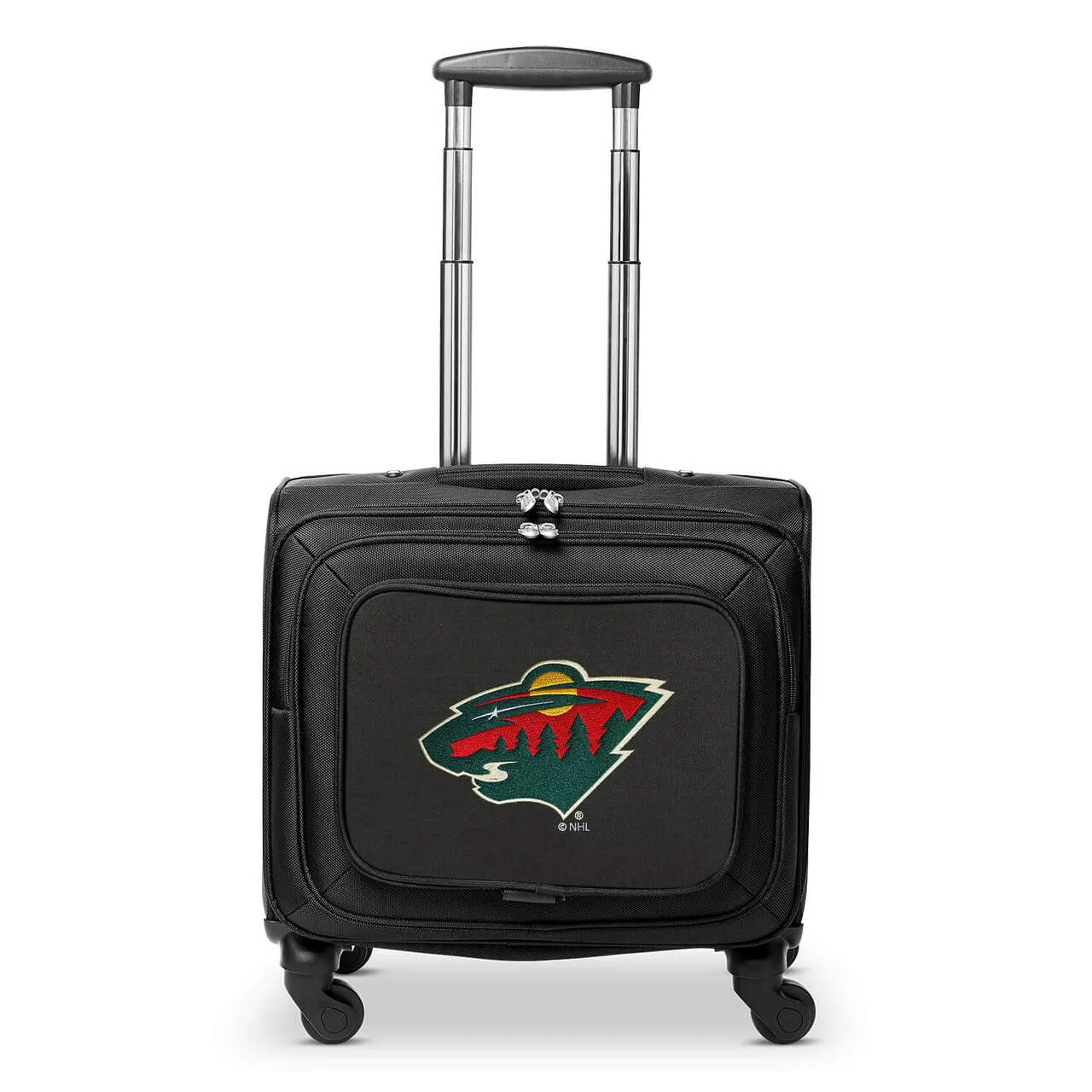Minnesota Wild 14" Black Wheeled Laptop Overnighter