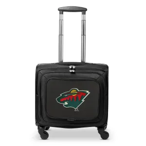 Minnesota Wild 14" Black Wheeled Laptop Overnighter