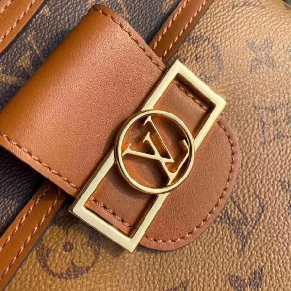 Monogram Reverse Canvas Dauphine Mini Hobo Bag M44395 2020