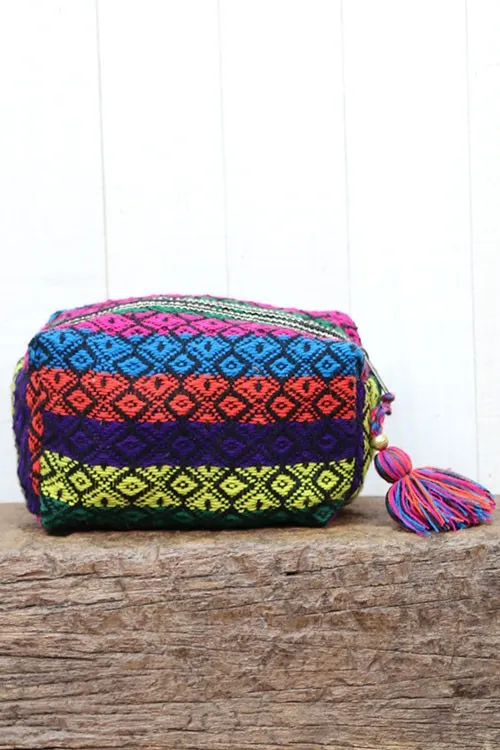Multi Patterned Makeup Bag