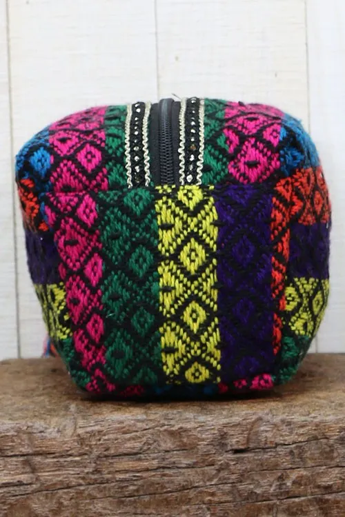 Multi Patterned Makeup Bag