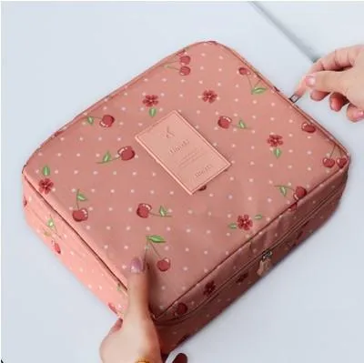 Nylon Travel Cosmetic Bag Fahion Packing Cubes Travel Cosmetic Bag Neceser Home Travel Storage bag Makeup Bag Organizer Wash Bag