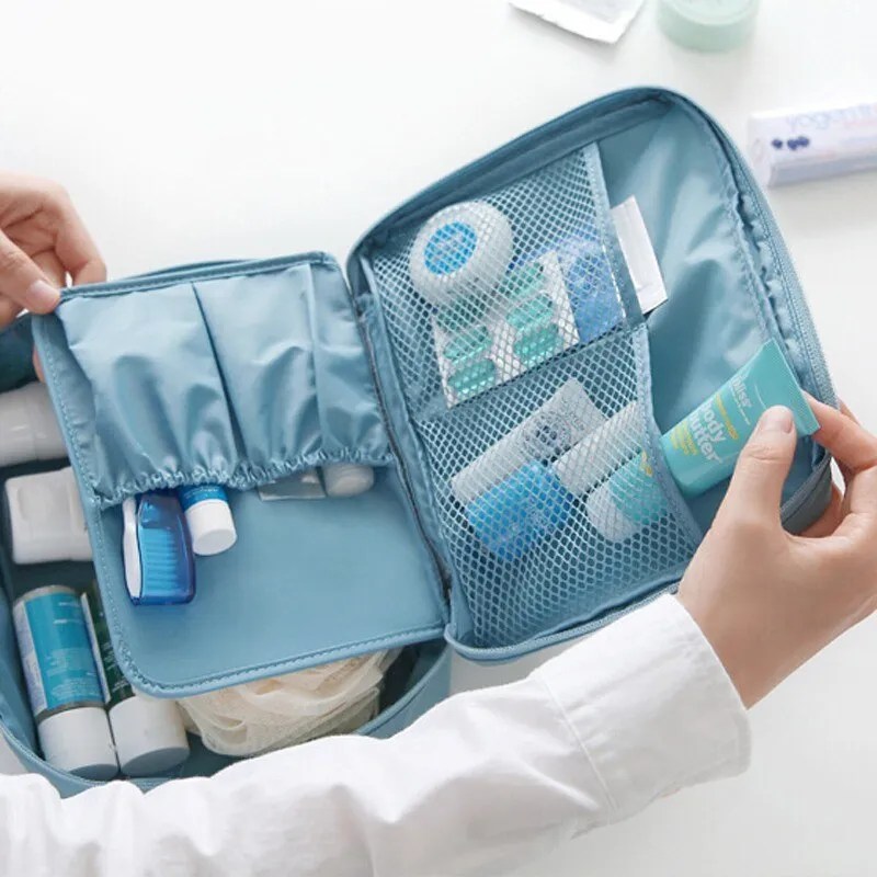 Nylon Travel Cosmetic Bag Fahion Packing Cubes Travel Cosmetic Bag Neceser Home Travel Storage bag Makeup Bag Organizer Wash Bag