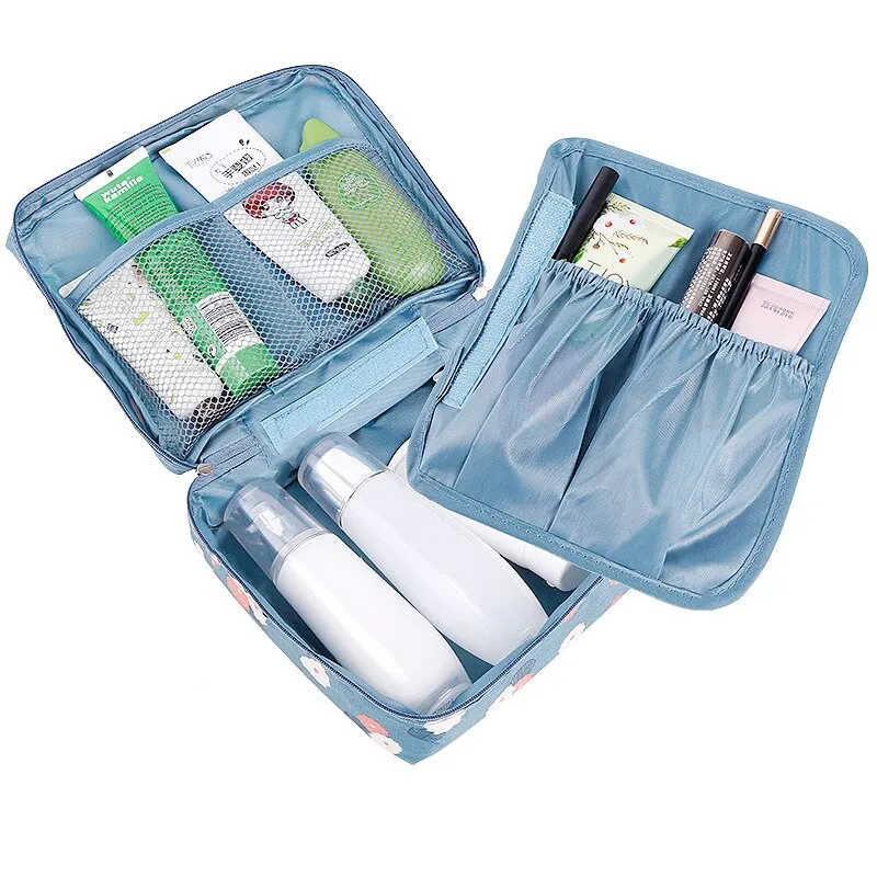 Nylon Travel Cosmetic Bag Fahion Packing Cubes Travel Cosmetic Bag Neceser Home Travel Storage bag Makeup Bag Organizer Wash Bag