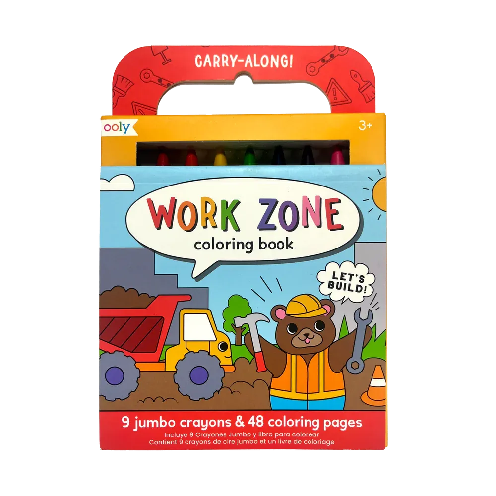 Ooly Carry-Along Coloring Book - Work Zone