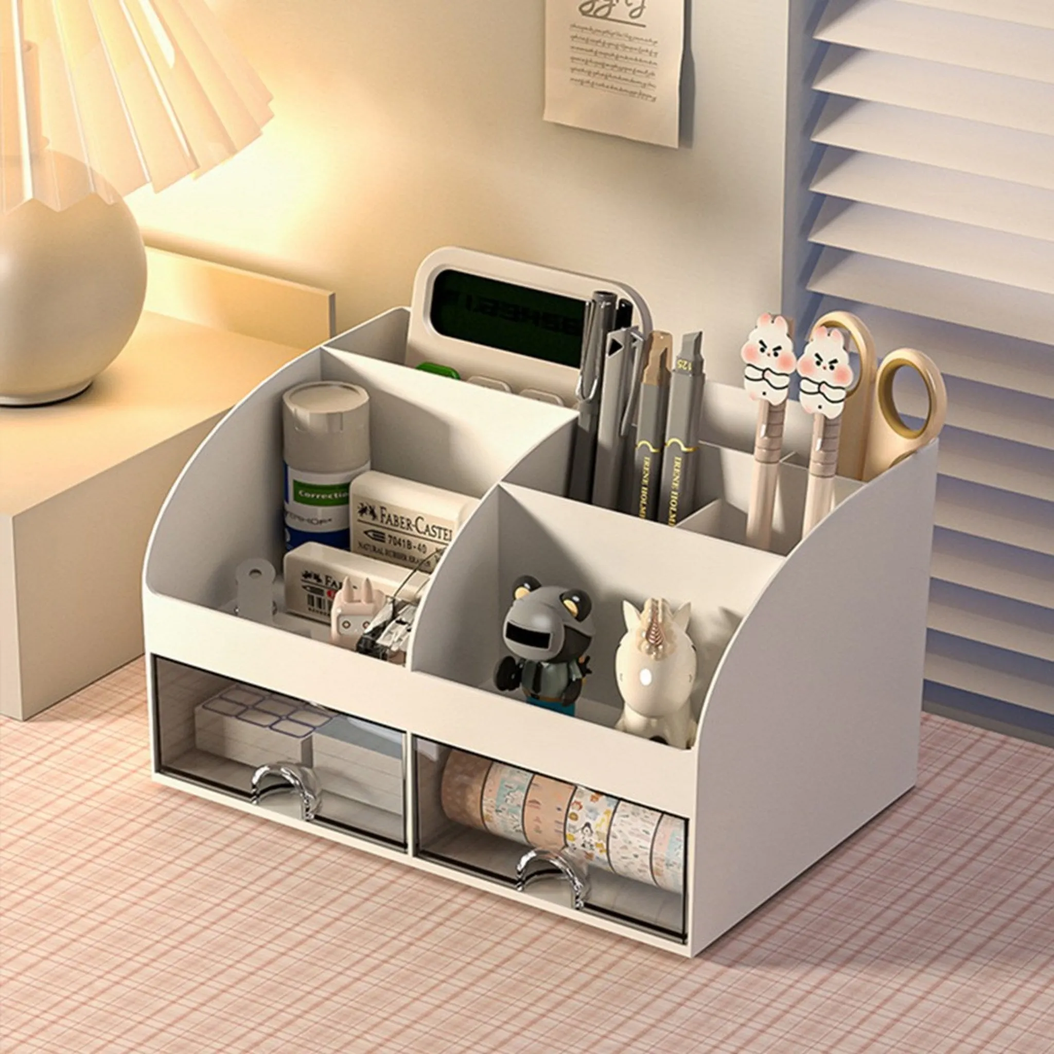 Pencil Holder Drawer Desk Organizer 21.1 x 14.2 x 12 cm - 🏆 #58 - Office Supplies - Best of December