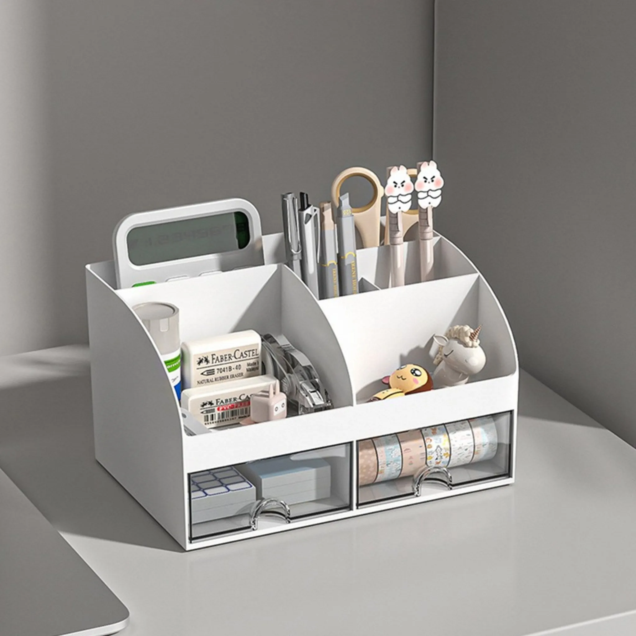 Pencil Holder Drawer Desk Organizer 21.1 x 14.2 x 12 cm - 🏆 #58 - Office Supplies - Best of December
