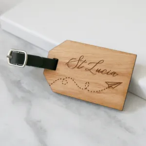 Personalised Destination Luggage Tag