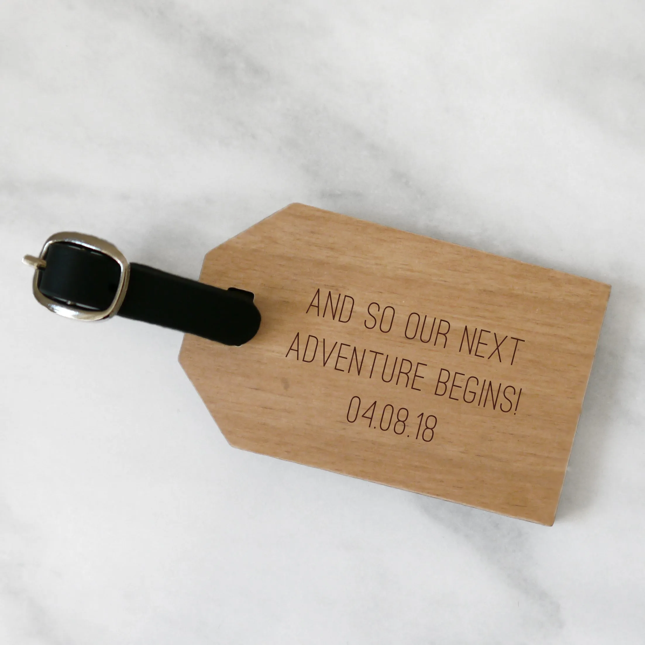 Personalised Destination Luggage Tag
