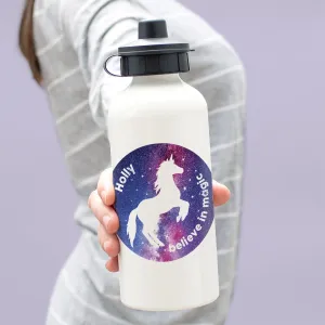 Personalised Stardust Unicorn Water Bottle