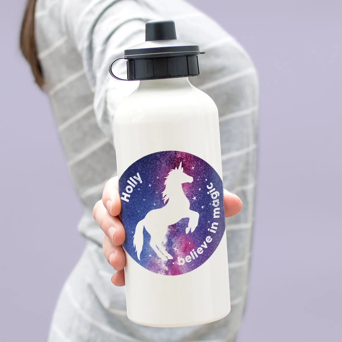 Personalised Stardust Unicorn Water Bottle