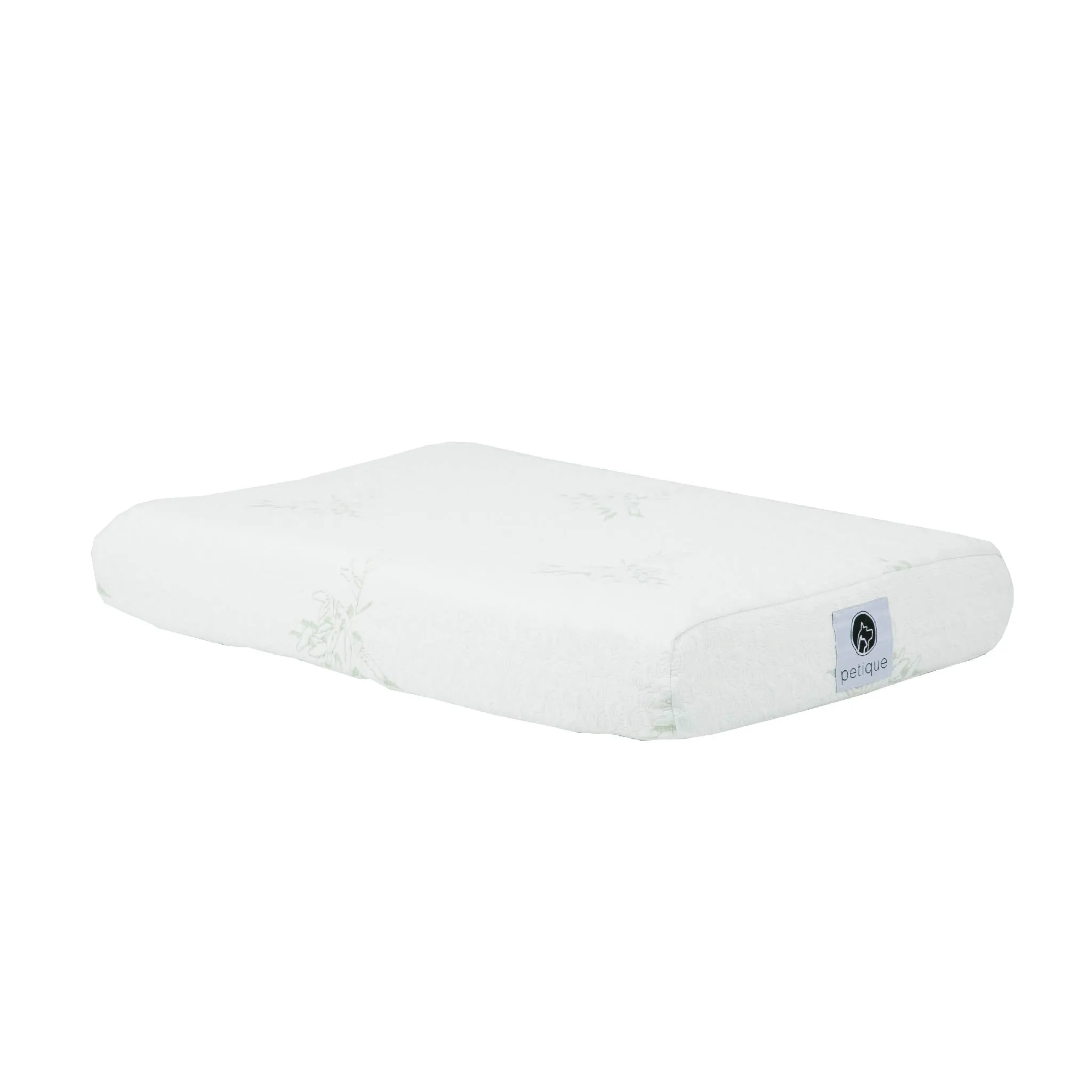 PETIQUE Bamboo Orthopedic Memory Foam Pet Bed - Small/Medium/Large, Sustainable, Non-Toxic, Hypoallergenic, for Dogs/Cats/Other Animals