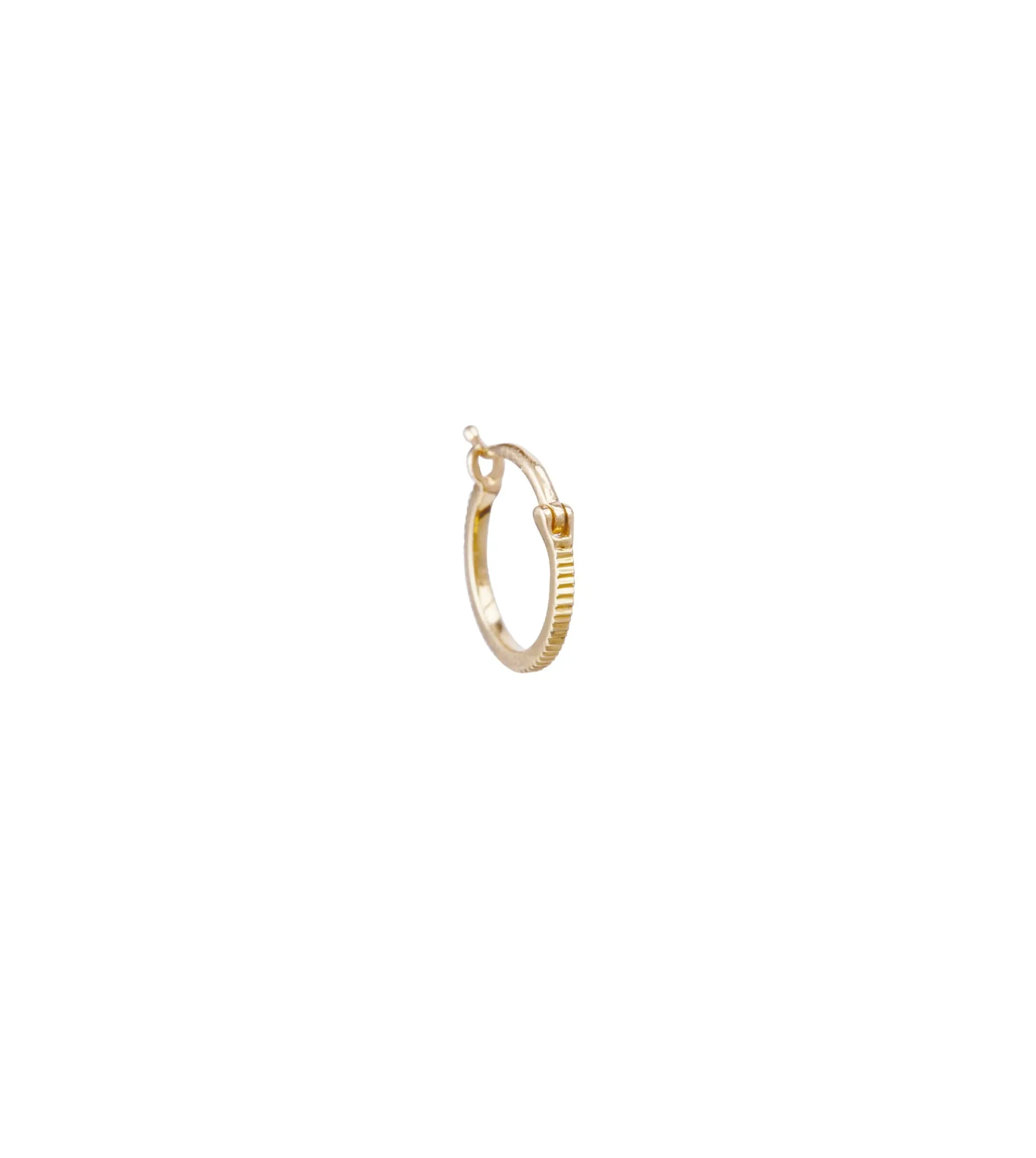 Petite Textured Hoop