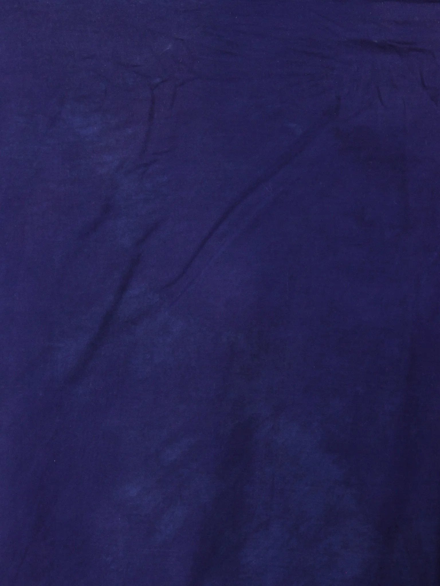 Pink Indigo Shibori Dyed Cotton Mul Saree with Persian Blue Motifs - S03170618