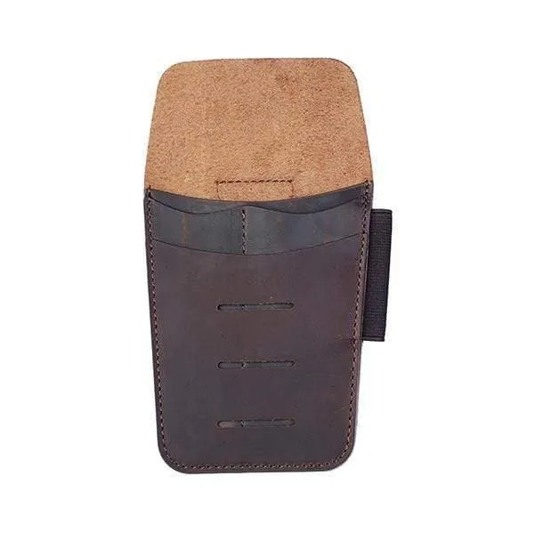 PJ14 Leather Tool Pouch on belt, 4 Pockets Multitool Holster