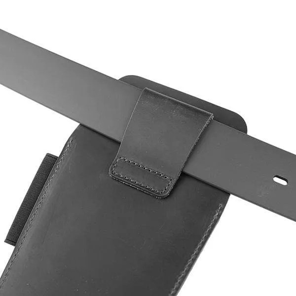 PJ14 Leather Tool Pouch on belt, 4 Pockets Multitool Holster