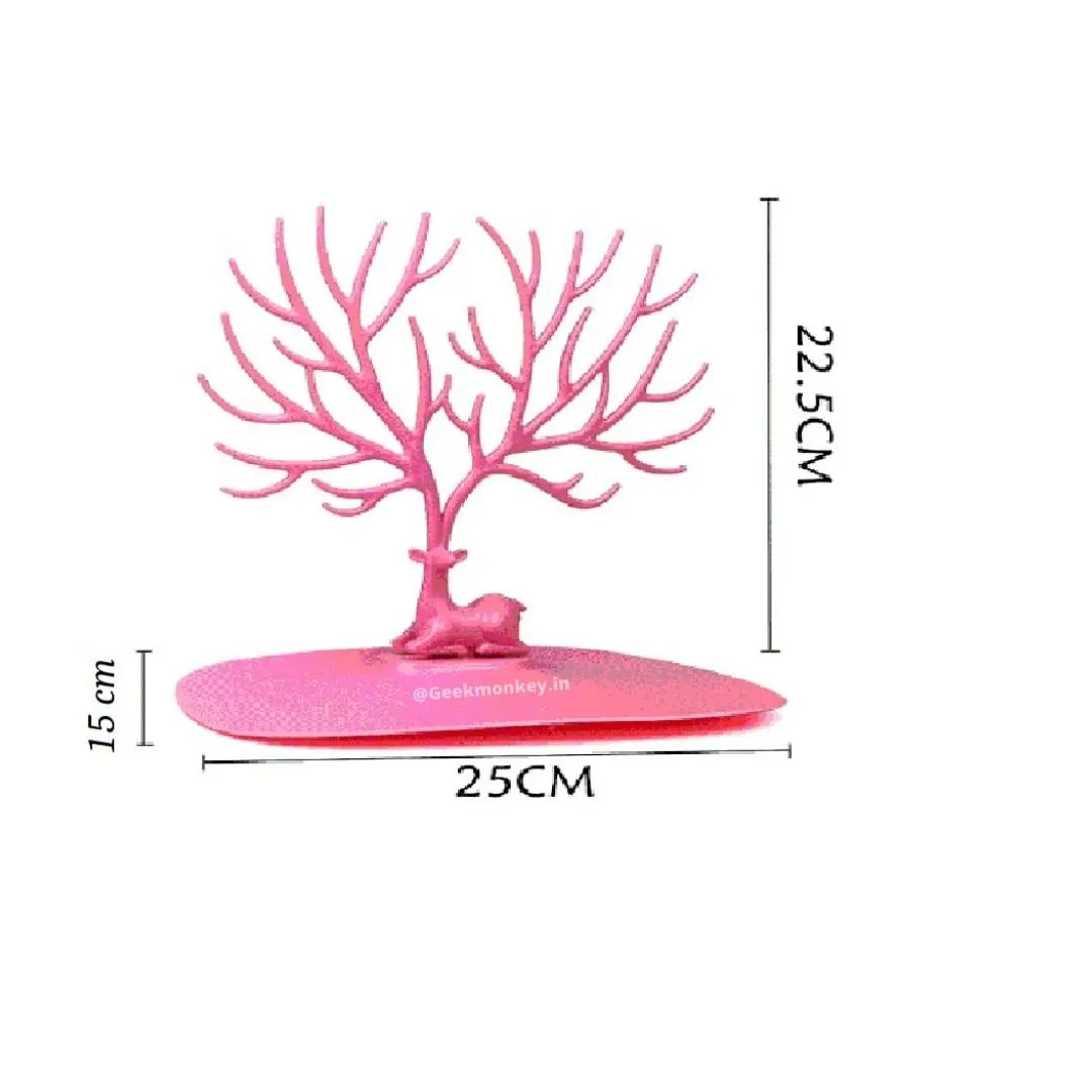 Resting Deer Jewellery Organizer (Pink)