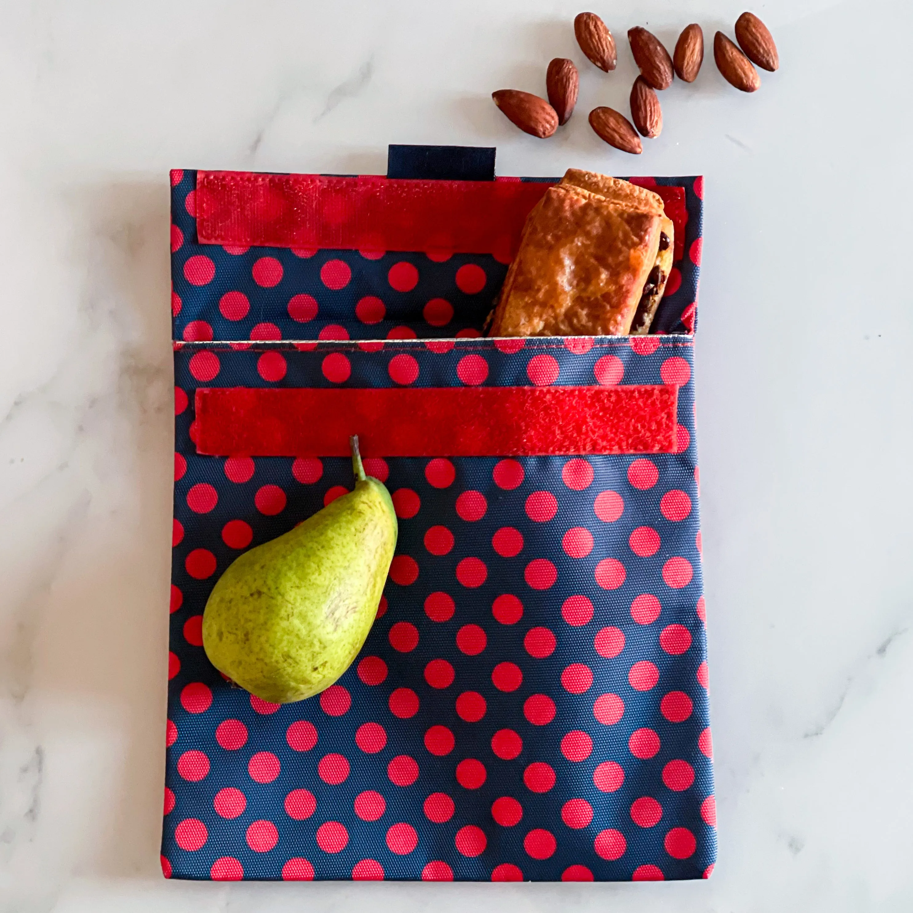 Reusable Sandwich Bag - Zesty Polka Dots