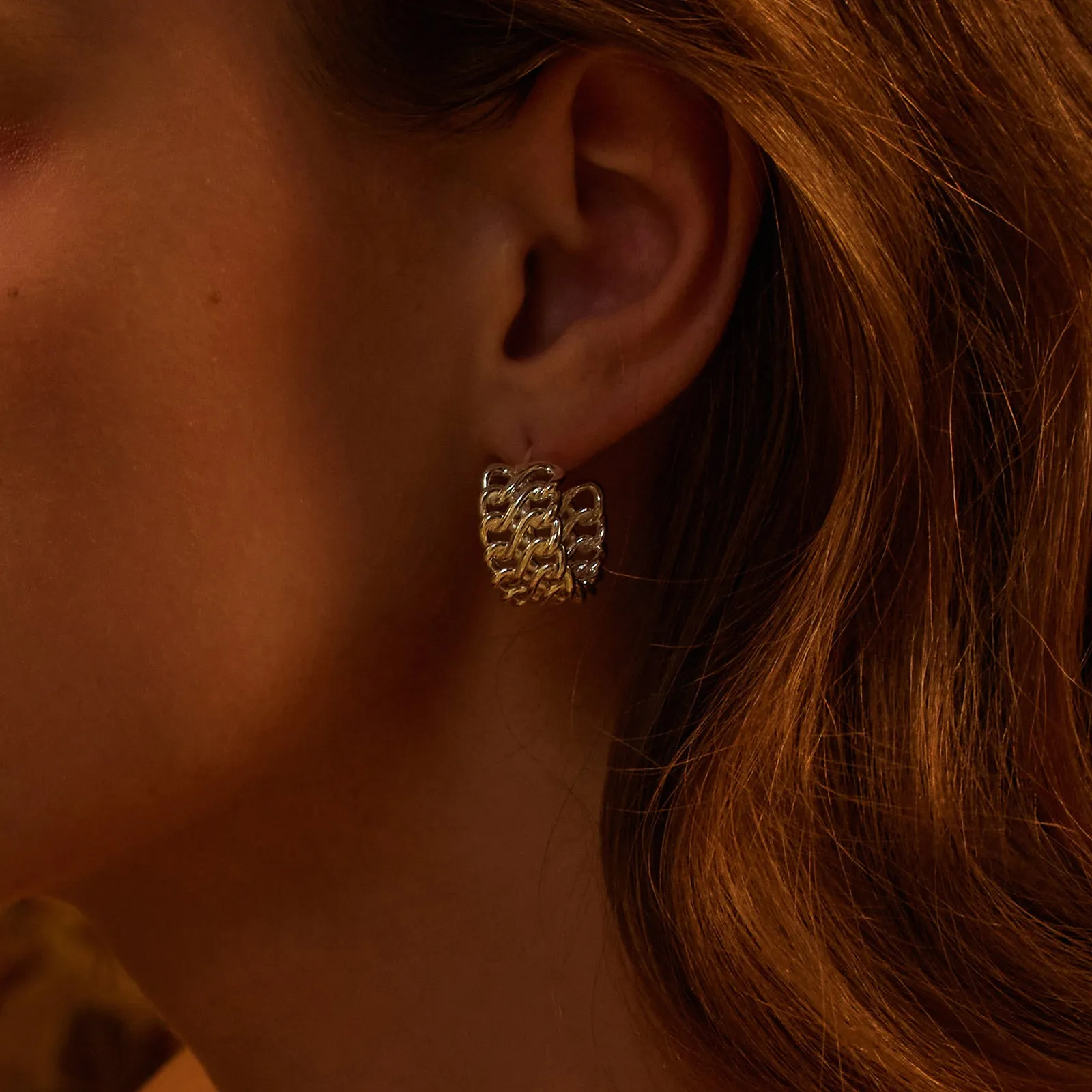 Serpent Textured Earrings