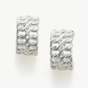 Serpent Textured Earrings