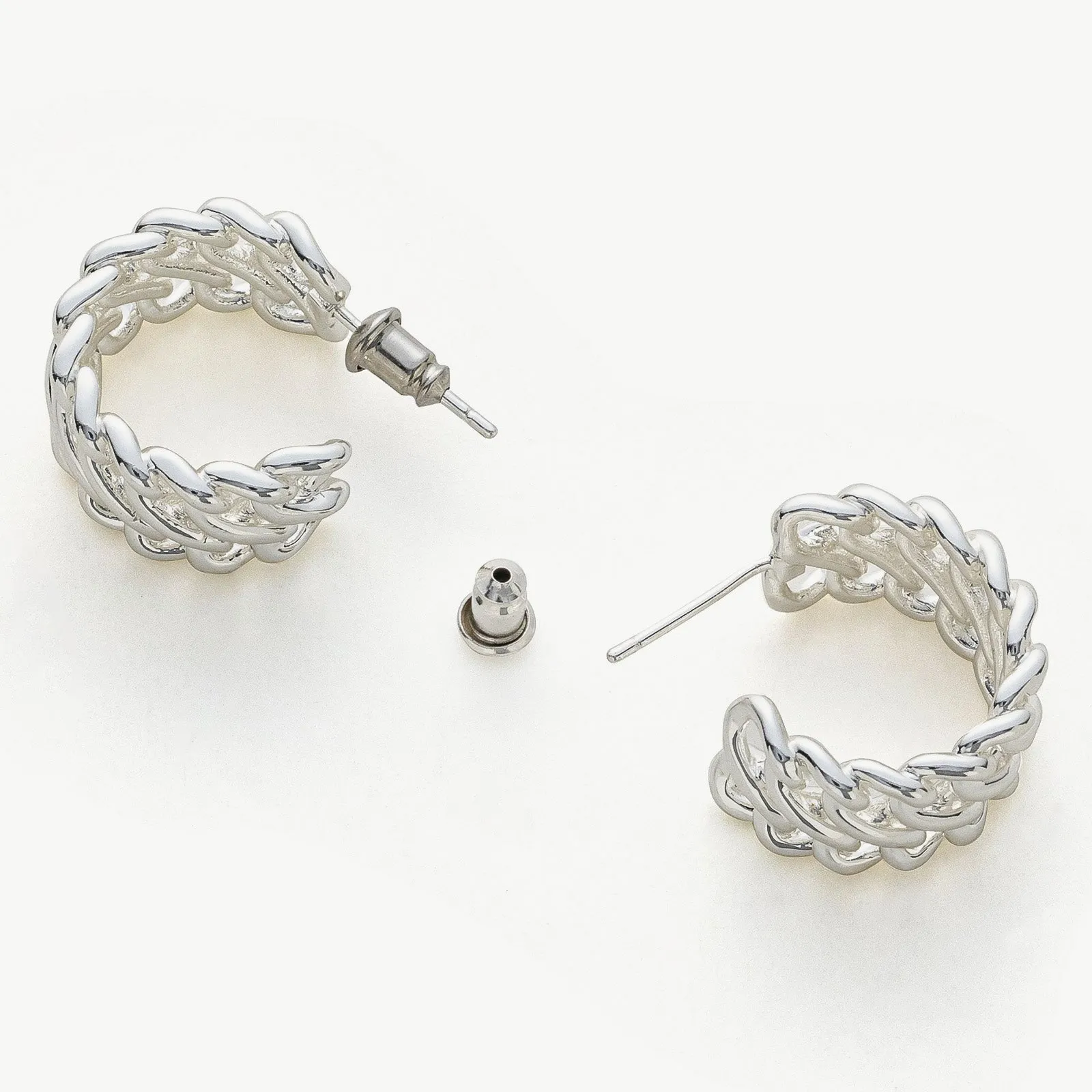 Serpent Textured Earrings