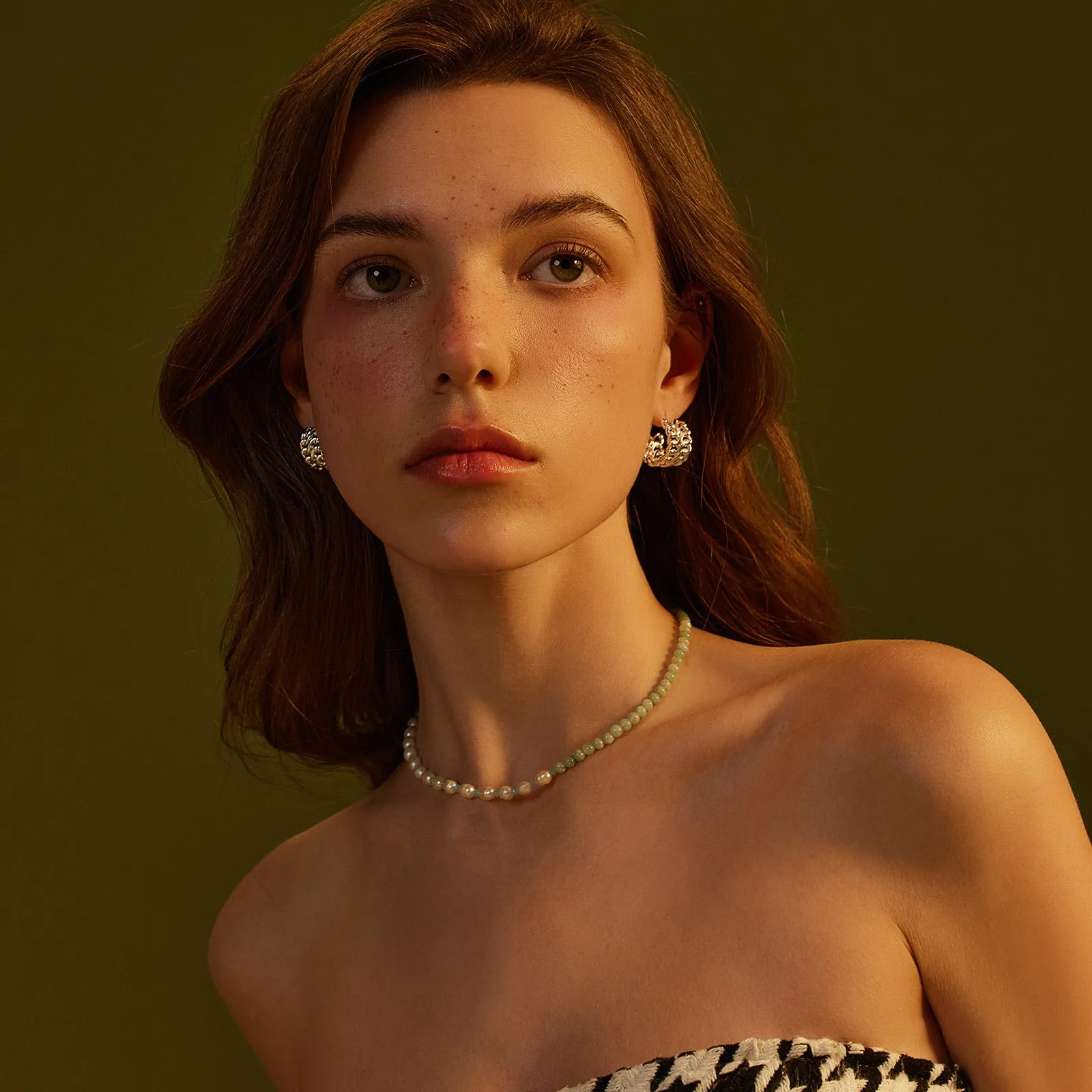 Serpent Textured Earrings
