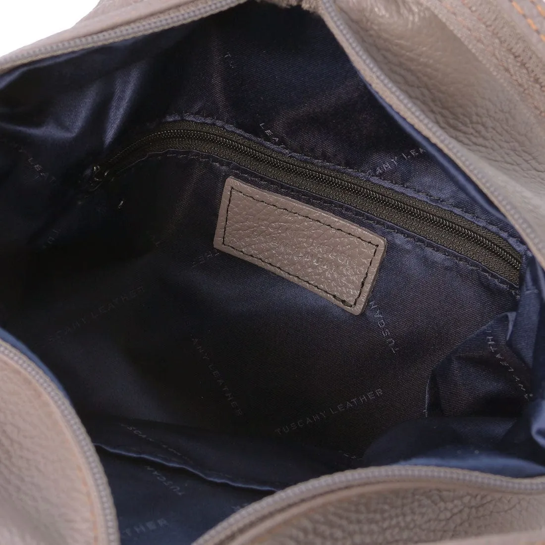 Shanghai - Italian leather backpack - pebbled leather | TL141881