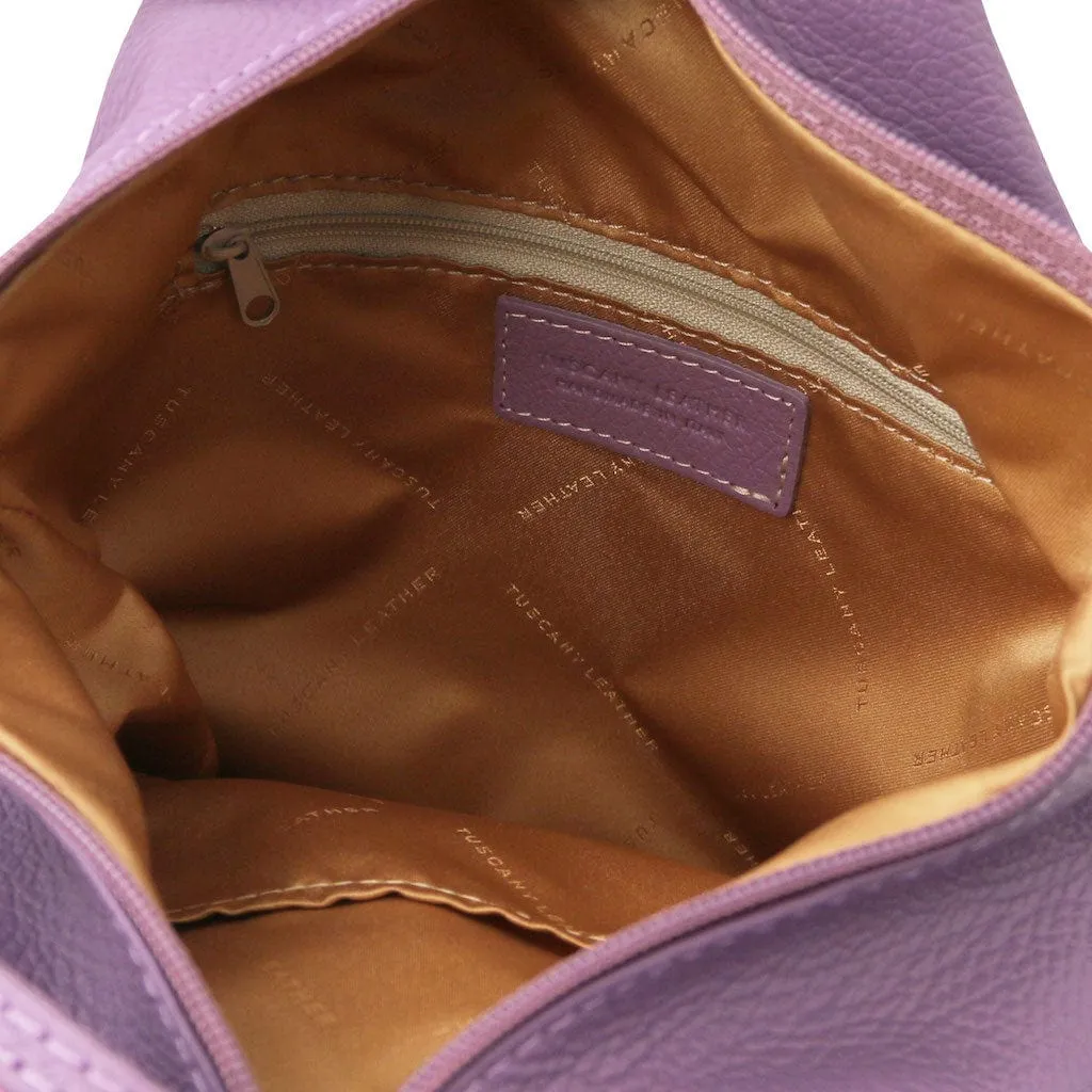 Shanghai - Italian leather backpack - pebbled leather | TL141881