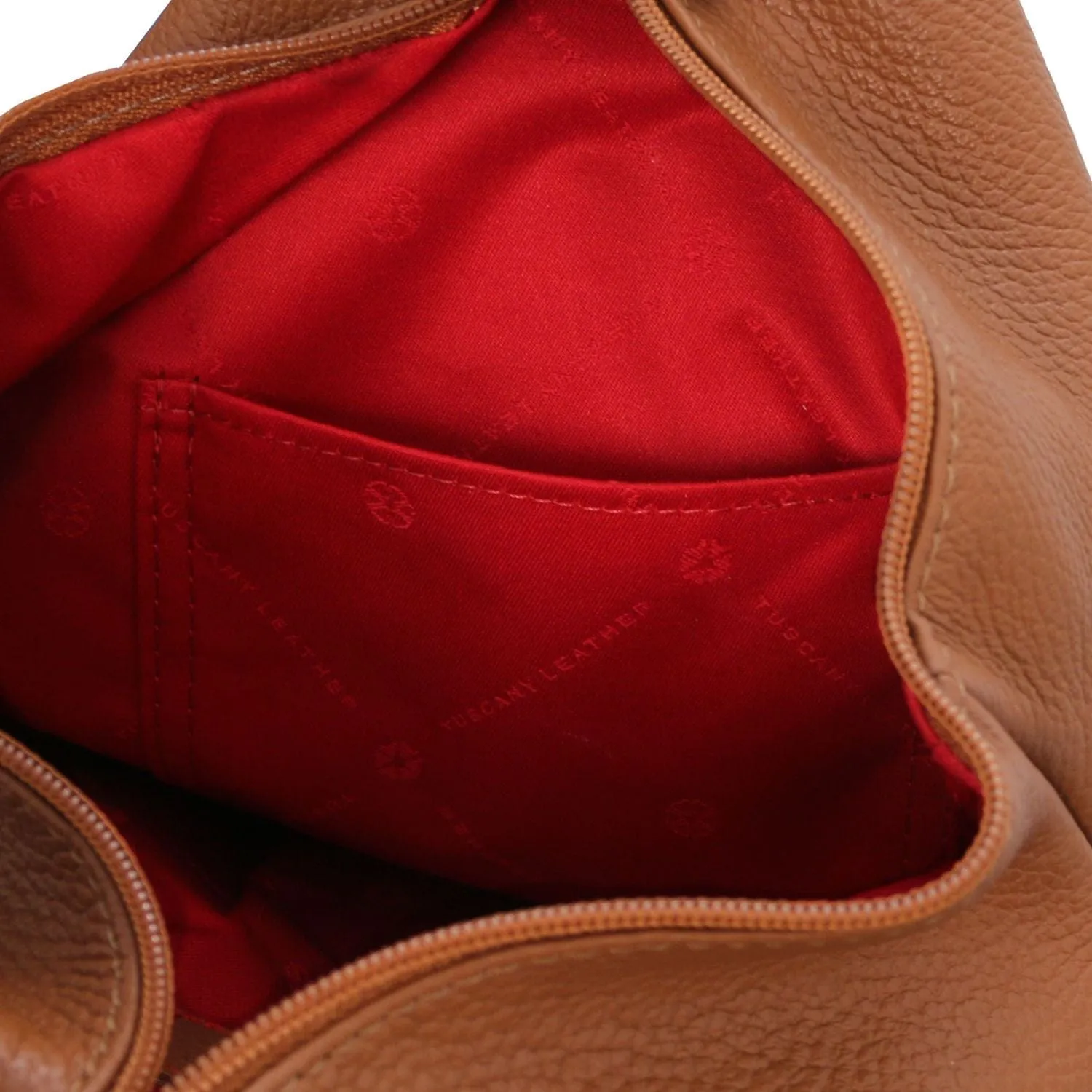 Shanghai - Italian leather backpack - pebbled leather | TL141881