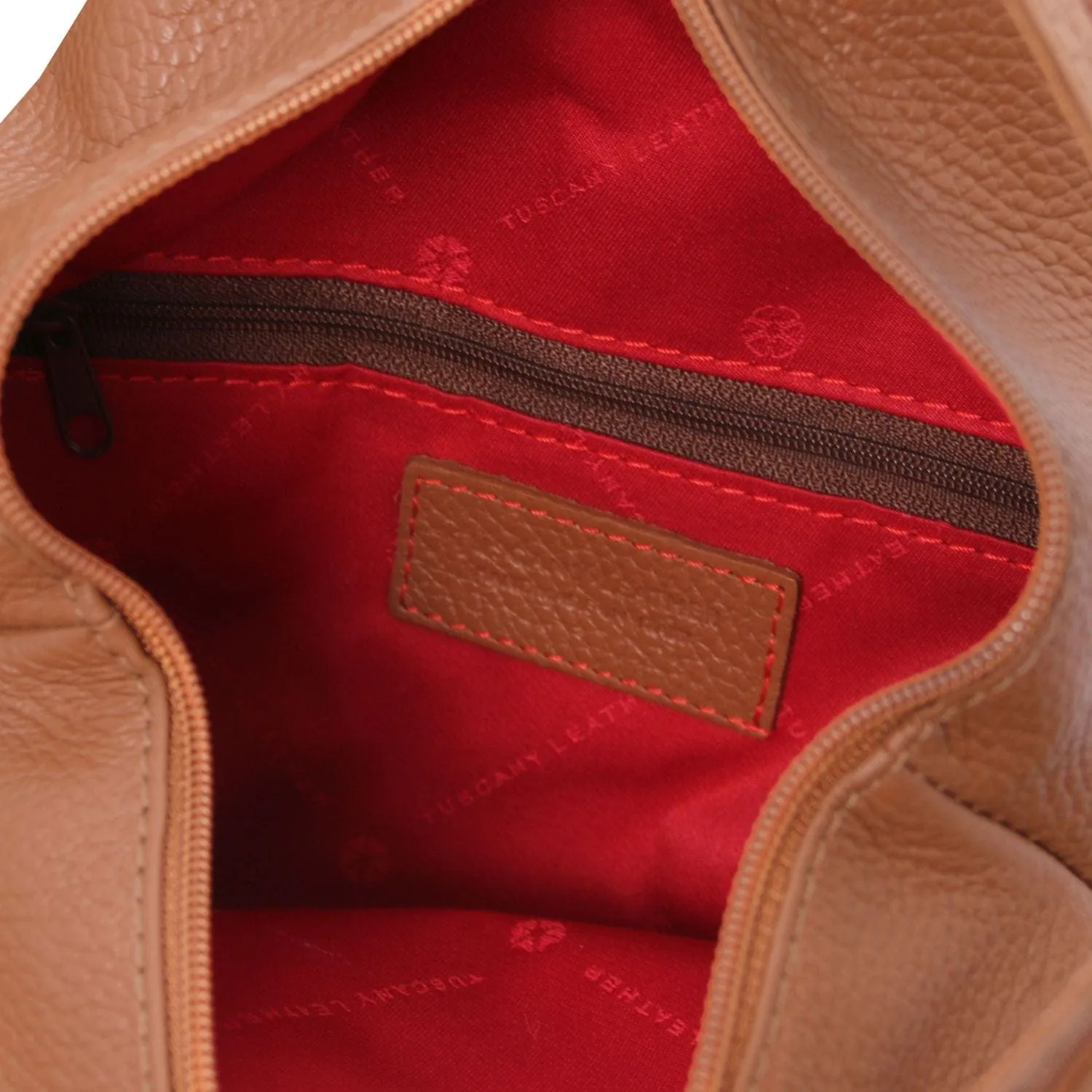 Shanghai - Italian leather backpack - pebbled leather | TL141881
