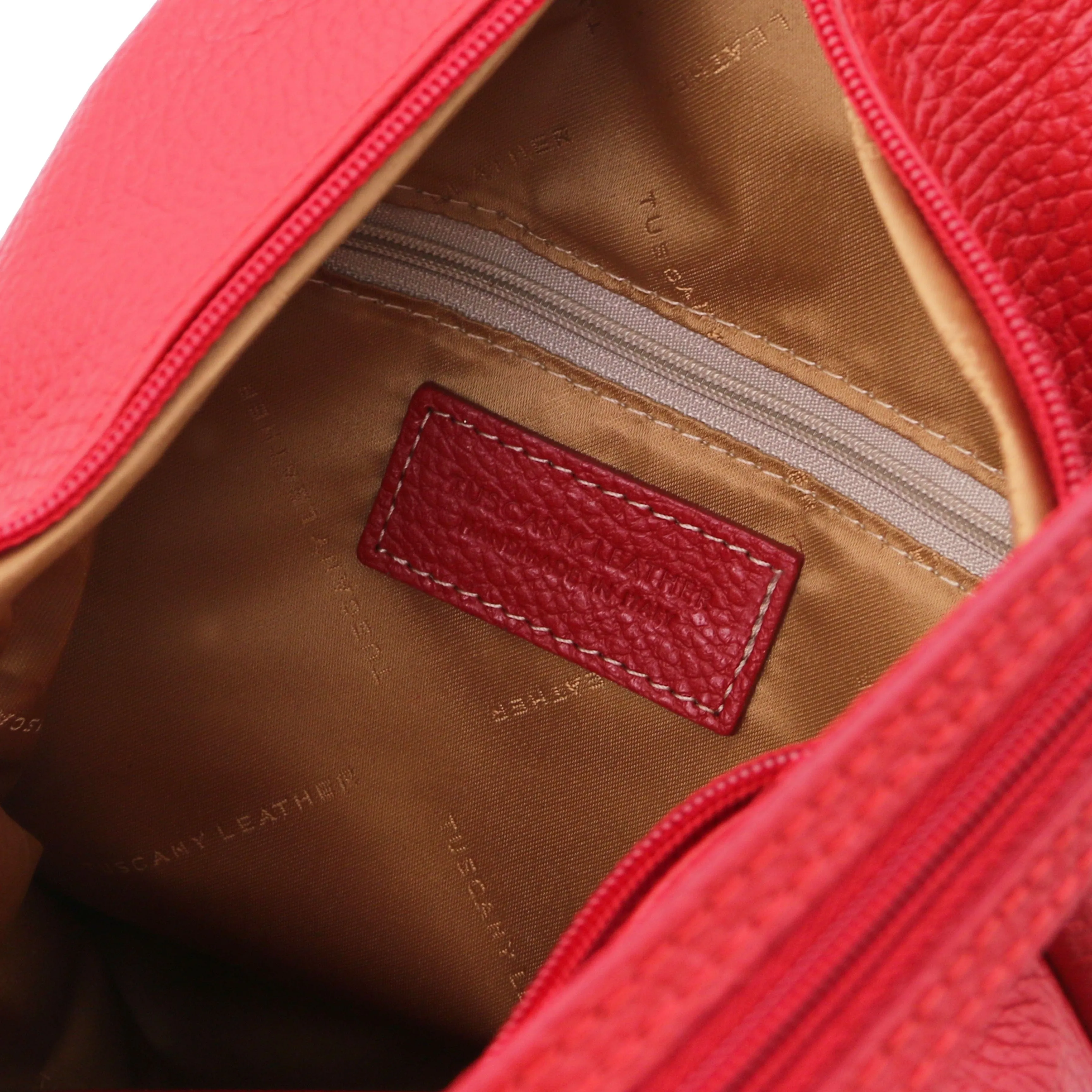 Shanghai - Italian leather backpack - pebbled leather | TL141881