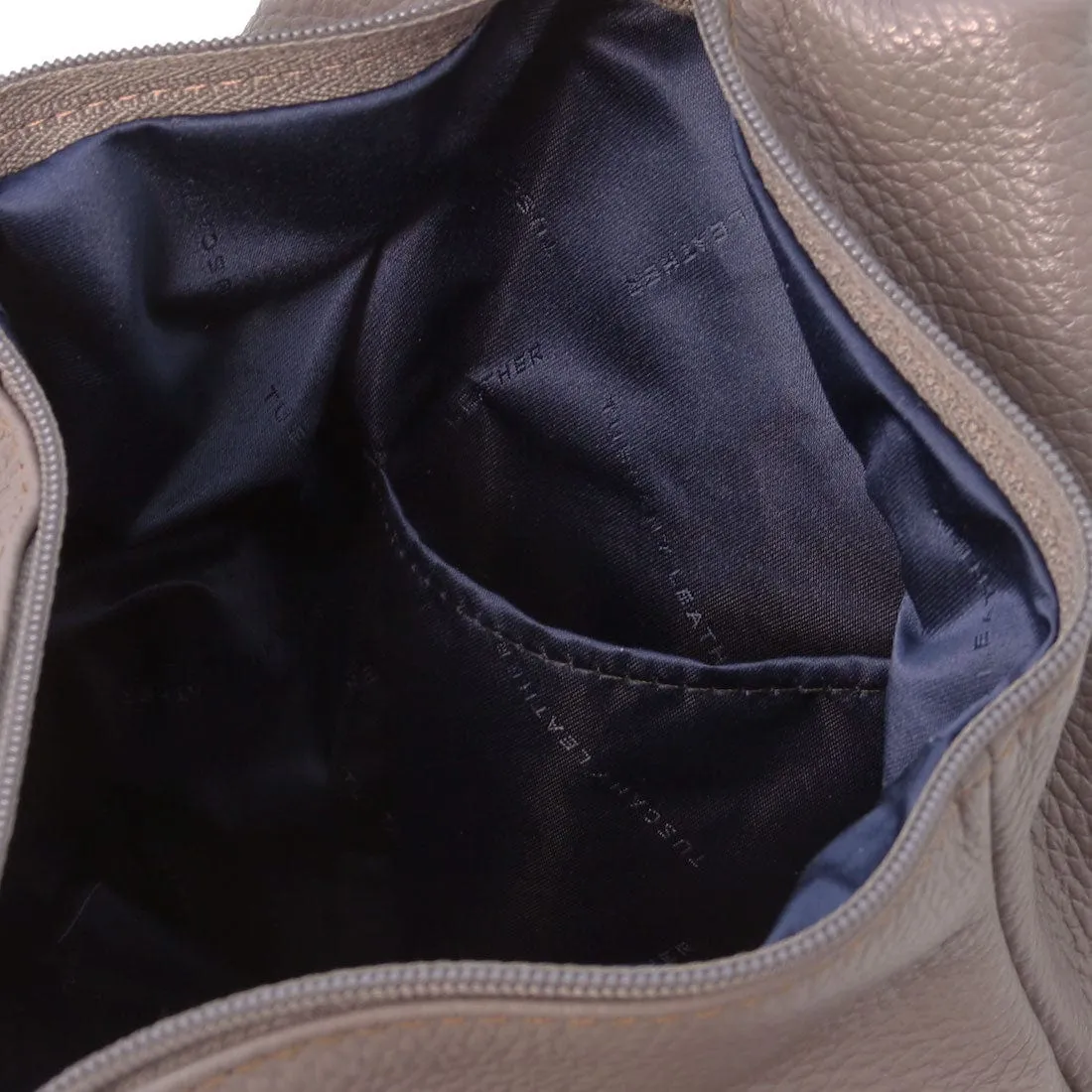 Shanghai - Italian leather backpack - pebbled leather | TL141881