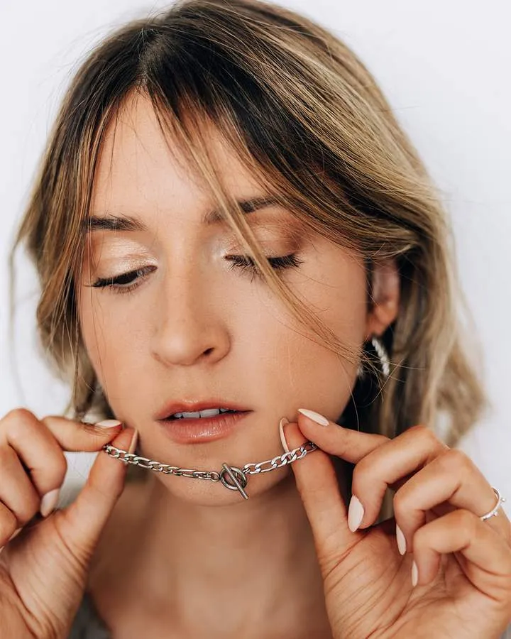 Silver Figaro Necklace