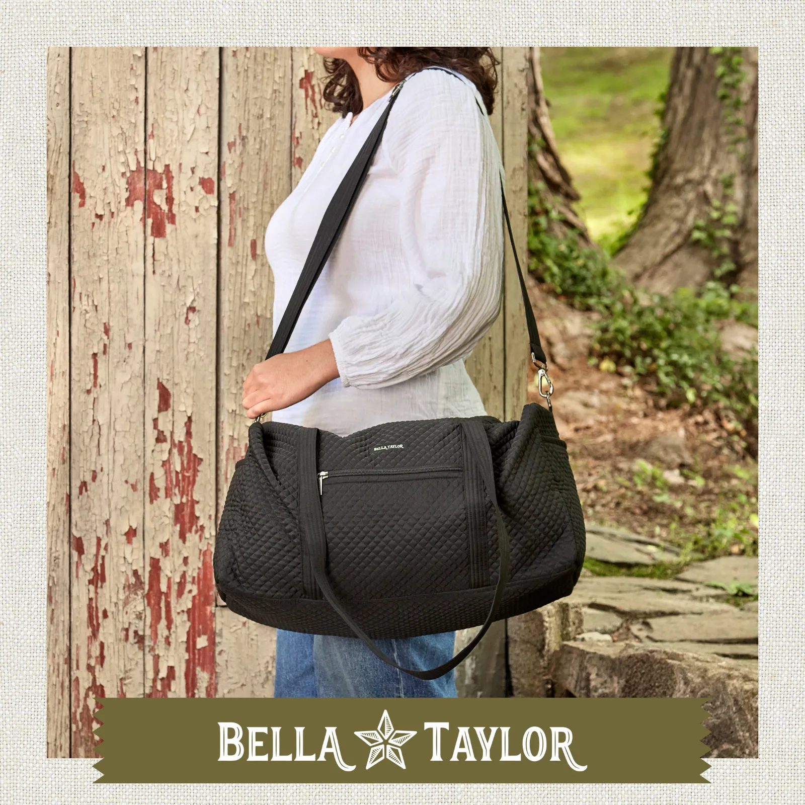 Solid Black Duffle