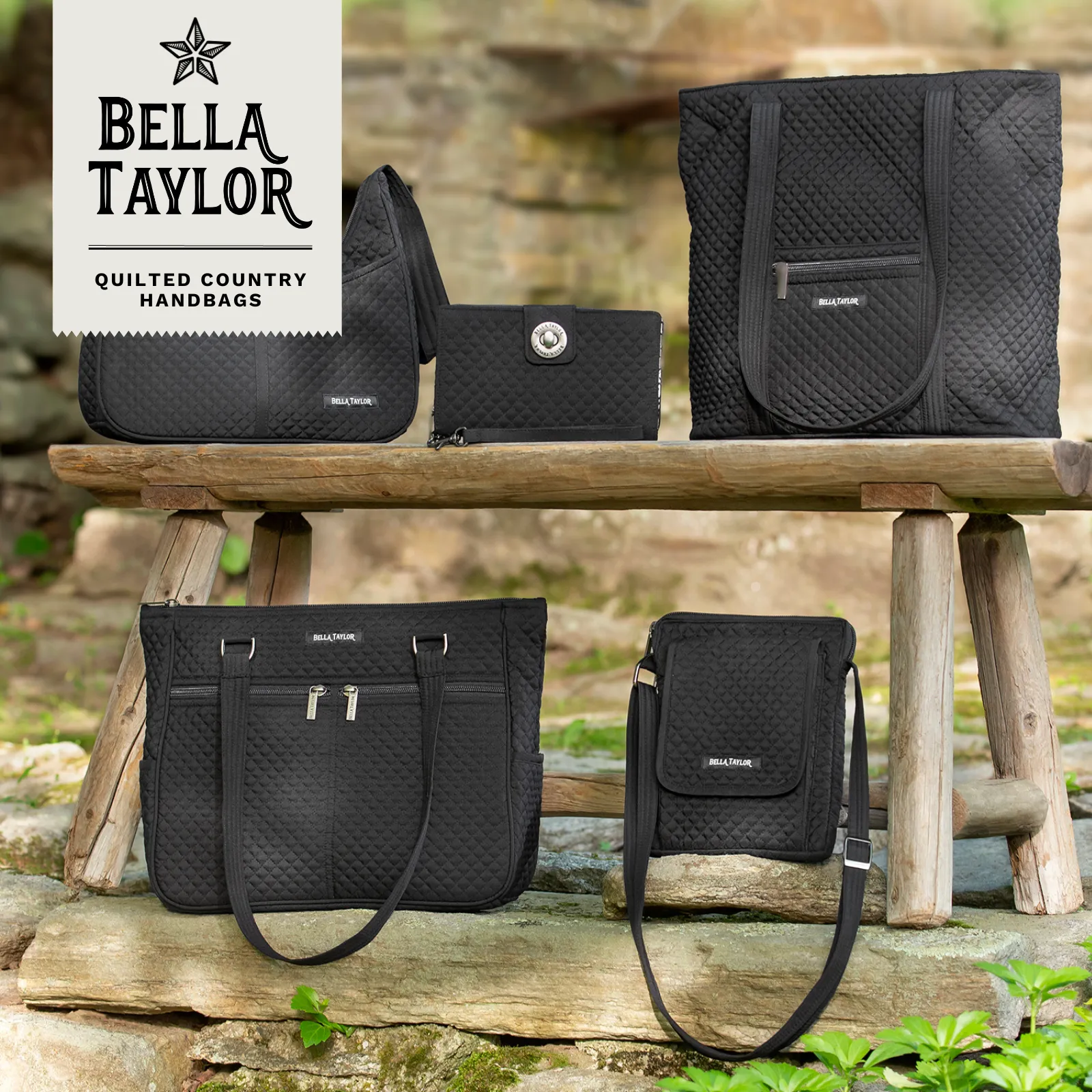 Solid Black Duffle