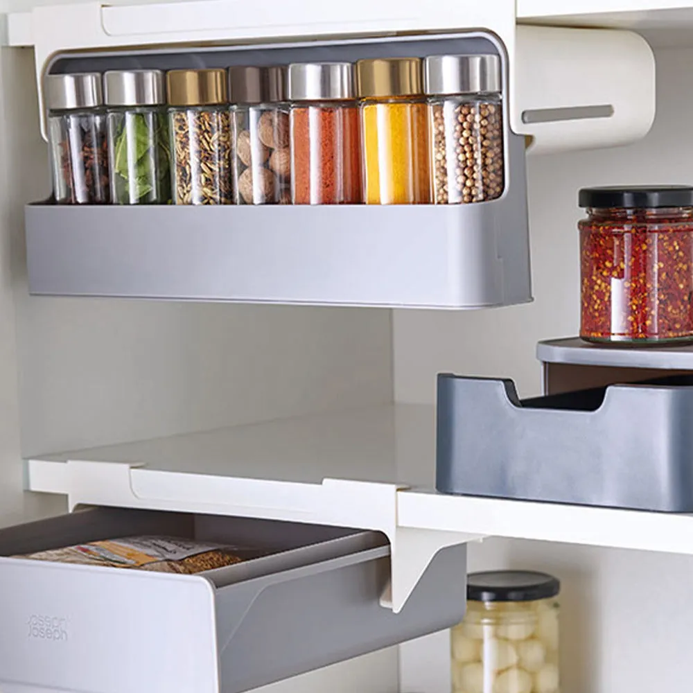 Spice Organizer Under Shelf Drawer